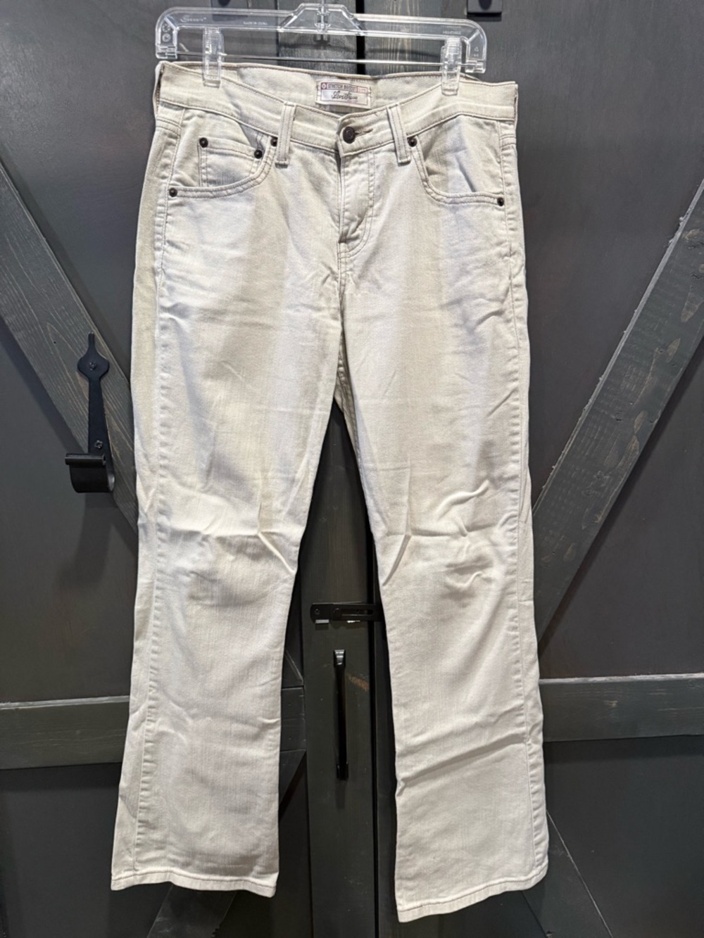 Signature by Levi Strauss Women's Boot Cut Jeans in Off-White/Cream